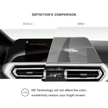 RUIYA Auto Screen Protector Pre 3series G20 10.25 Palec Ľavej Kormidlo GPS Navigácie, Dotknite sa Stredu Displeja Auto Interiérové Doplnky