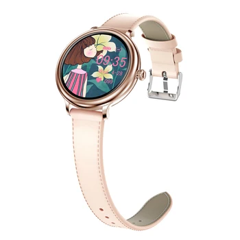 RUNDOING NY13 Štýlové ženy inteligentné hodinky Kolo Displeja smartwatch pre Dievča Srdcového tepu a aplikácie Pre Android a IOS