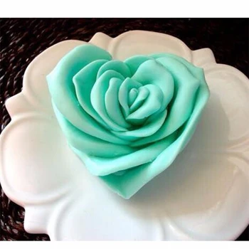 Ručné Silikónové ruže kvet formy fondant formy cake zdobenie nástroje 3D kvet formy na tortu dekorácie
