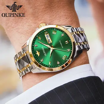 Seiko NH35A sledovať Pohyb Luxusné Sapphire Crystal mechanické hodinky automatic Diver Nepremokavé Business Športové Náramkové hodinky OUPINKE