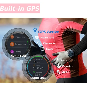 Severnom Okraji Smart Hodinky 2020 GPS Amazfit Bluetooth Smartwatch Vodotesný IP67 Srdcovej frekvencie, Krvného Tlaku Monitor Mužov Prijatie Hovoru