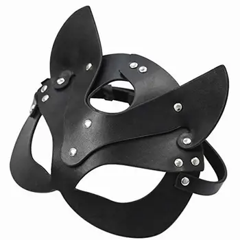 Sex, ženy, sex maska bdsm Catwoman Pol Maska Strany Cosplay Sexy Kostým slave Rekvizity Latex SM Maska pre Dospelých Hrať Masky