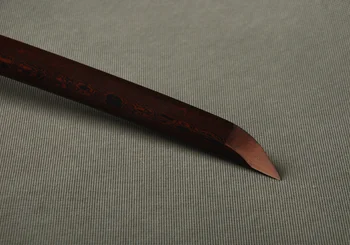 SHI-JIAN-Červená kotúč Japonský Samuraj Meč Katana Zložené Ocele Full Tang Ostrý Meč Rezanie Praxi Espada Vintage Domova