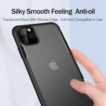 Shockproof Telefón puzdro Pre iPhone 12 11 Pro Max Prípade na Kryt Pre iPhone XR XS X 7 8 Plus Prípade Transparentné Funda Matný Coque