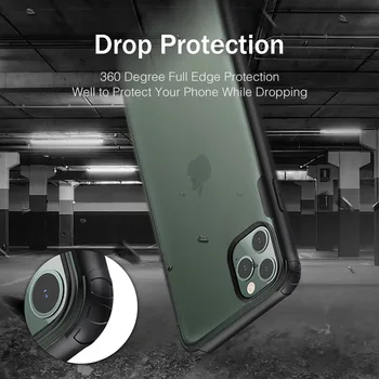 Shockproof Telefón puzdro Pre iPhone 12 11 Pro Max Prípade na Kryt Pre iPhone XR XS X 7 8 Plus Prípade Transparentné Funda Matný Coque