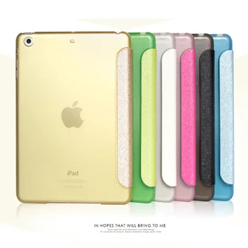 Smart Case Pre Apple iPad Mini 4 Módy Luxusný Kožený poťah + Jasné, Matný zadný obal Pre iPad mini4 Č.: IM402