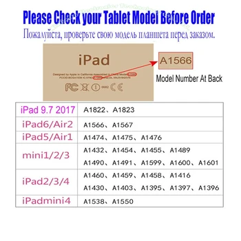 Smart Case Pre Apple iPad Mini 4 Módy Luxusný Kožený poťah + Jasné, Matný zadný obal Pre iPad mini4 Č.: IM402