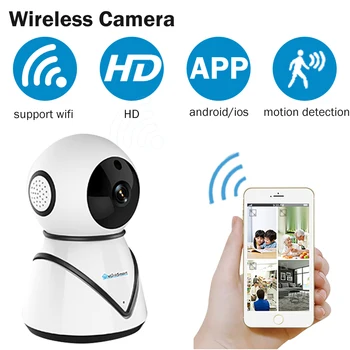 Smart WiFi Kamera 720P 1080P Baby Monitor Detekcia Pohybu Nočné Videnie Home Security IP Kamery