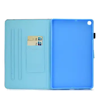 Tablet Kryt pre Samsung Galaxy Tab S6 Lite 10.4 P610 P615 Smart Case Mäkké Shockproof Zvierat Flip Proti Sklzu Stojan Usne Škrupiny