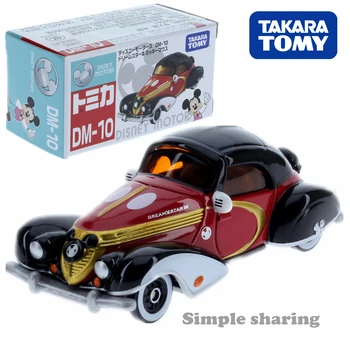 Takara Tomy Tomica Disney Motory DM 10 Sen Star 3 Mickey Diecast Miniatúrne Auto Hot Pop Baby Hračky Pre Deti Zábavné Bábiky