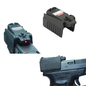 Taktické Červeným Laserovým Zameriavačom Rozsah Kompaktná Pištoľ Ruke Zbraň pre Glock 17 18C 22 34 Série high/low Mount VI04006