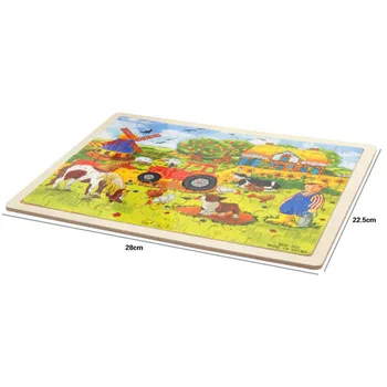 TD ZW 60pieces Skladačka Puzzle pre Deti 3-10 Rokov Zvierat Cartoon Drevené Puzzle Dieťa Inteligencie Vzdelávacie Puzzle, Hračky