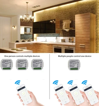 Tuya Zigbee Smart Switch Modul Č /S Neutrálnym 220V 1 Spôsob Bezdrôtový Spínač svetiel Relé Kompatibilné Alexa Domovská stránka Google