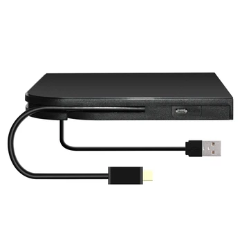 Typ-C, USB 3.1 Externý USB 3.0 CD Prehrávač Optická Jednotka SATA DVD Napaľovačka Reader DVD rekordér pre Win8/8.1/10/Mac