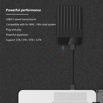 USB 3.0 2.5 palcový SATA Externý Kryt Silikónové Ochrana Pevného Disku Box