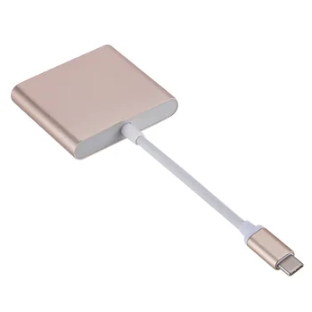 USB C do Adaptéra HDMI Typu C, USB 3.1 Prevodník 3-V-1 Kábel usb Hub 1080P HD 4K Adaptér pre Telefón, Tabliet Notebook, TV, PC Monitor