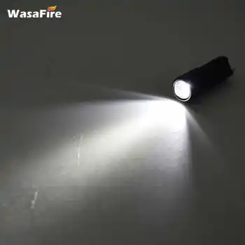 USB Nabíjateľné Malý Horák Lampa Mini LED Baterka Keychain Vrecku Svetlo Vodotesné Svietidlo s Batéria+USB Nabíjací Kábel