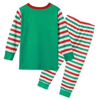 Vianočné Rodič-Dieťa Nightclothes Pyžamo Rodiny Zodpovedajúce Nastavenie Prekladané Elf Vytlačené Baby Unisex Romper