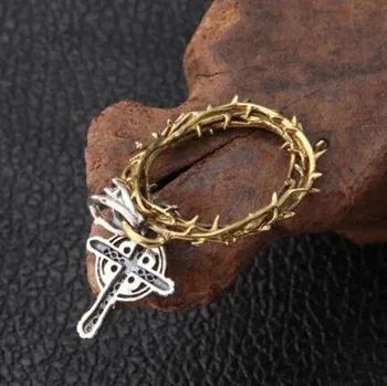 Vintage Nehrdzavejúcej Ocele Kríž Lebky Prívesok Náhrdelníky pre Mužov, Ženy gotiky Šperky