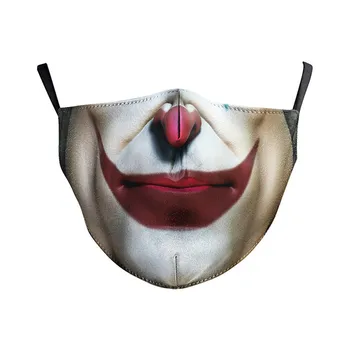 Vytlačené Opakovane Umývateľný Maska proti Prachu Textílie PM2.5 Filtra Ochranné Úst Tvár Masky pre Dospelých Módne Proti znečisteniu Úst Čiapky