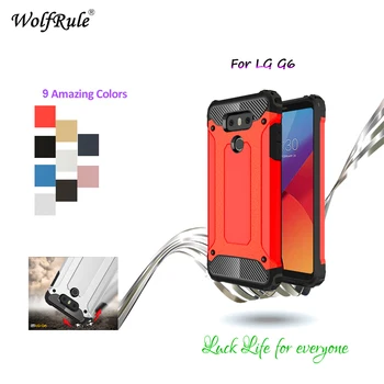 WolfRule Pre Kryt LG G6 Prípade PC & TPU Ochranný Pancier Proti Zraziť Telefón puzdro Pre LG G6 Kryt Pre LGG6 Prípade Coque Coque 5.7