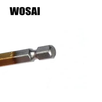 WOSAI 6pcs/Set Sklo Drill Bit Nastavený Karbidu Sklopiť Keramické Dlaždice Fréza 1/4