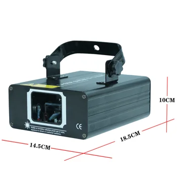 YaYao Mini Prenosné 500mW RGB Projektor Laserového Svetla Disco KTV DJ Domácej Strany DMX Lúč Ray Scan Zobraziť Fáze Osvetlenie