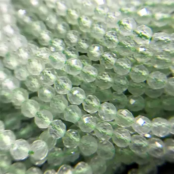 Zelená Topazs 2 3 mm Malé Korálky Prírodné Micro Kameň Korálky Topa z Časti Voľné Korálky pre Šperky, Takže Náhrdelník DIY Náramky