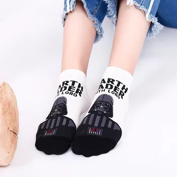 Zábavné, Roztomilé Ľudí A Zvierat Cartoon Ženy Anime Rovno Ponožky Bežné Bavlna Osobnosti Módy Ponožky Pre Dievčatá 5 Párov