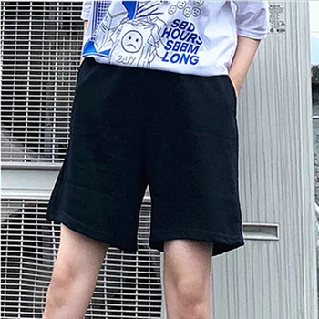 Šortky Ženy Lete Elastické-pás BF Streetwear Výšivky Voľné podkolienok Harajuku Bežné Dámske Unisex All-zápas Moderný Elegantný