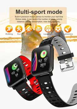 Šport Smart Hodinky Vodotesné IP68 Srdcového tepu Fitness tracker Ženy Muži Plávanie Smartwatch pre iOS Android telefónu