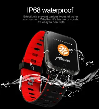 Šport Smart Hodinky Vodotesné IP68 Srdcového tepu Fitness tracker Ženy Muži Plávanie Smartwatch pre iOS Android telefónu