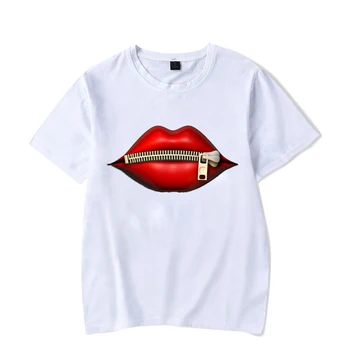 Ženy Plus Veľkosť Harajuku Topy Letné Topy Grafické Tees Ženy Pery Kawaii T-shirt Oblečenie Dievčatá Tričko Camisetas,Drop Shipping