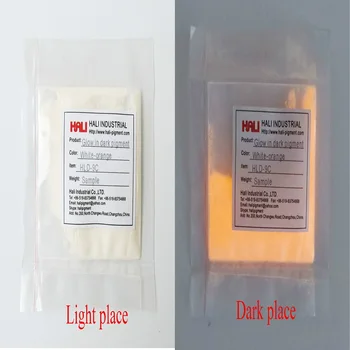 žiara v tmavý pigment,fotoluminiscenčné prášok,svetelný prášok,položka:HLD-7C,žiariace farby:biela,1lot=20 g,doprava zdarma...